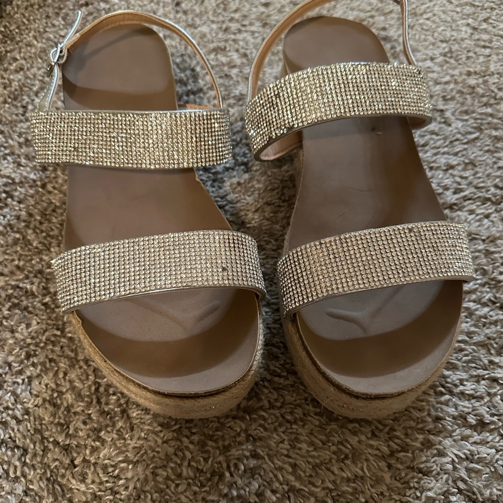 Madden girl women’s sparkly sandals